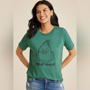 Maurices XXL Feelin Grinchy oversized green graphic tee